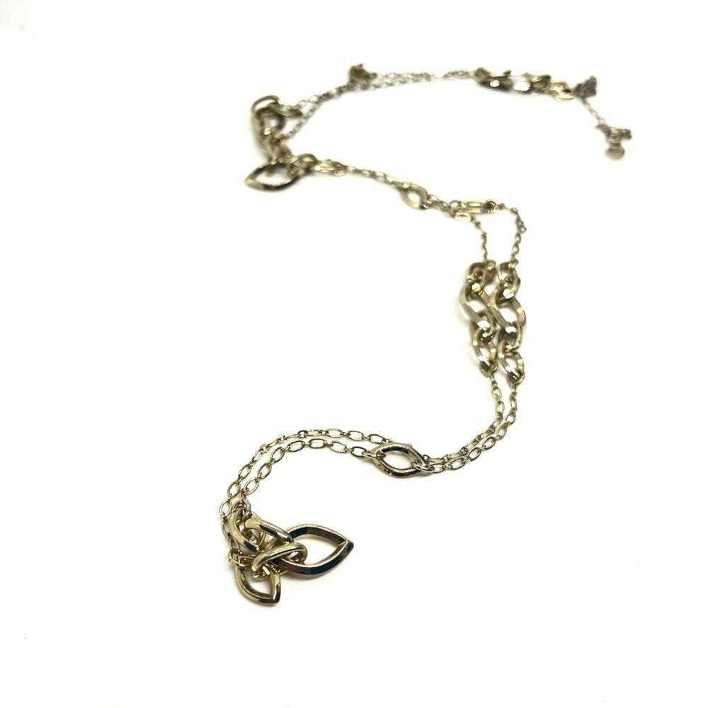 Anne Klein Necklace Long Gold Tone Chunky Oval Link Layering Chain 36"
